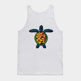 Tropical Sea Turtle Tank Top